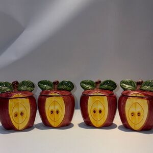 Apple Shaped Ceramic Containers